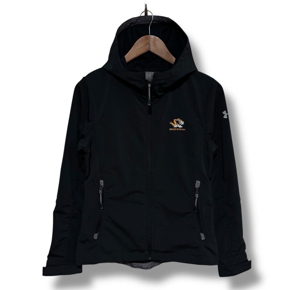 Under Armour Semi Fitted University Of Missouri MIZZOU Zip Up Jacket S 18x26